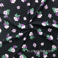 Yaz T-shirt/Elbise için uygun küçük güzel çiçek deseni iki yan şeftali tek jersey kumaş